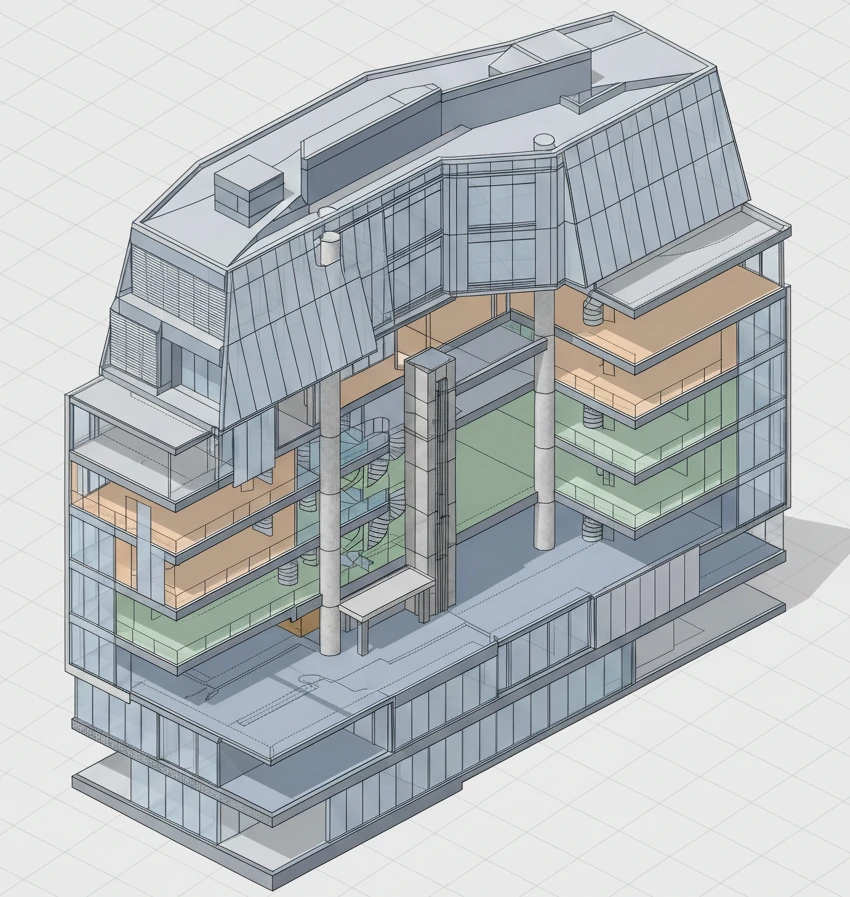 Architectural BIM Design Represents