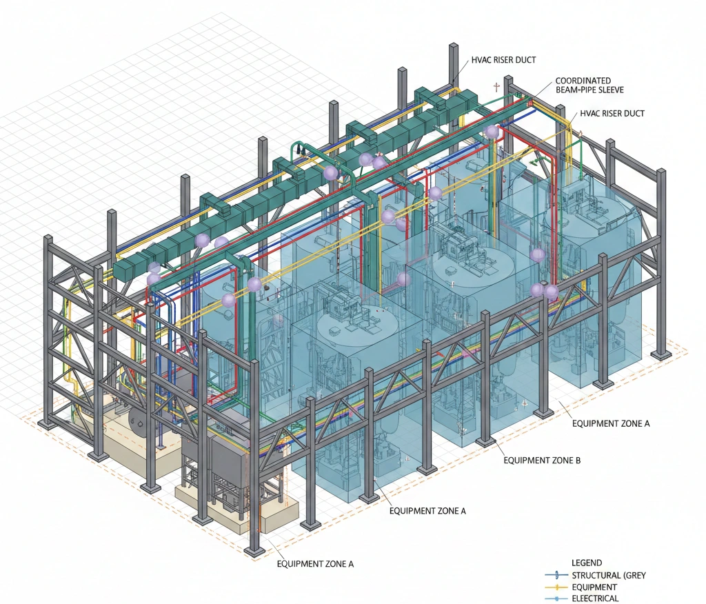 Industrial BIM Design Represents