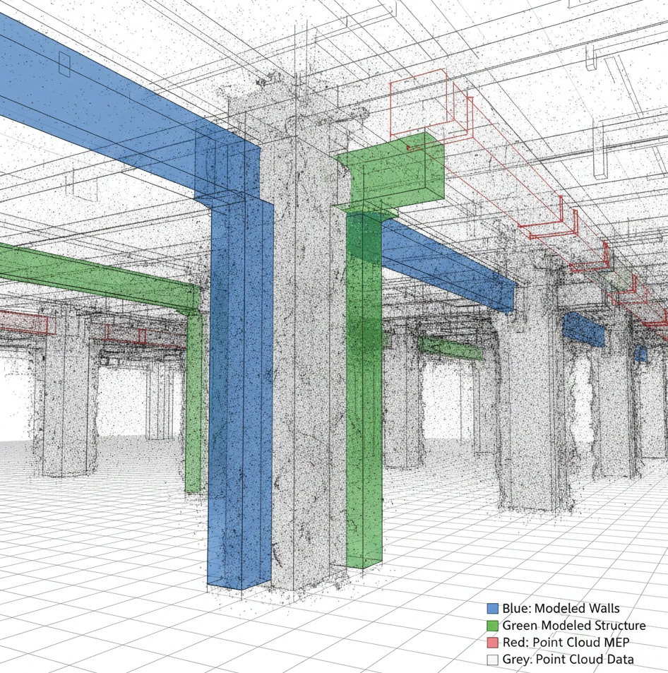 Scan to BIM Represents